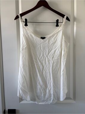 torrid White Satin Camisole with Adjustable Straps